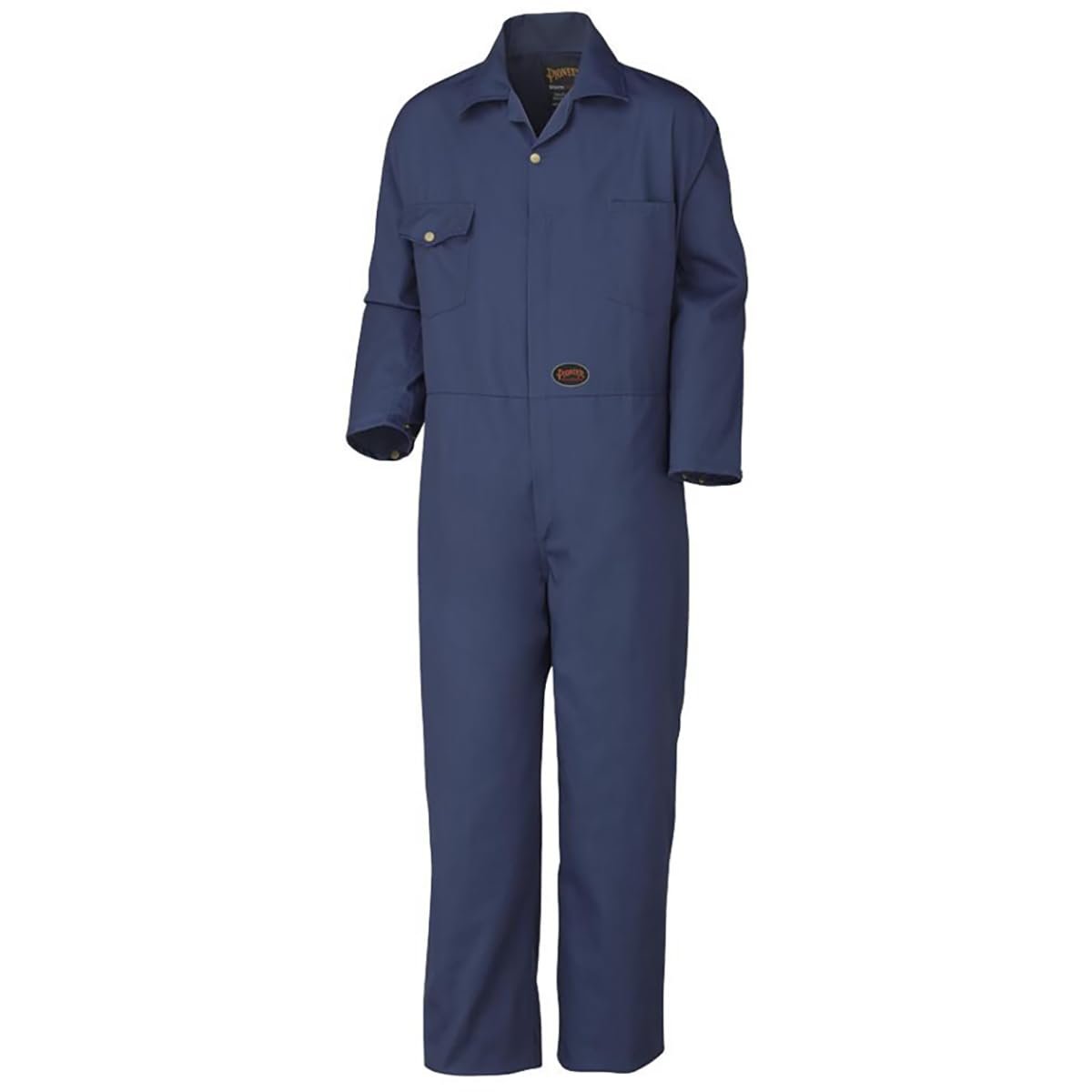 Pioneer 7-Pocket Heavy-Duty Work Coverall With Adjustable Wrist, Action Back and Elastic Waist, Tall Fit