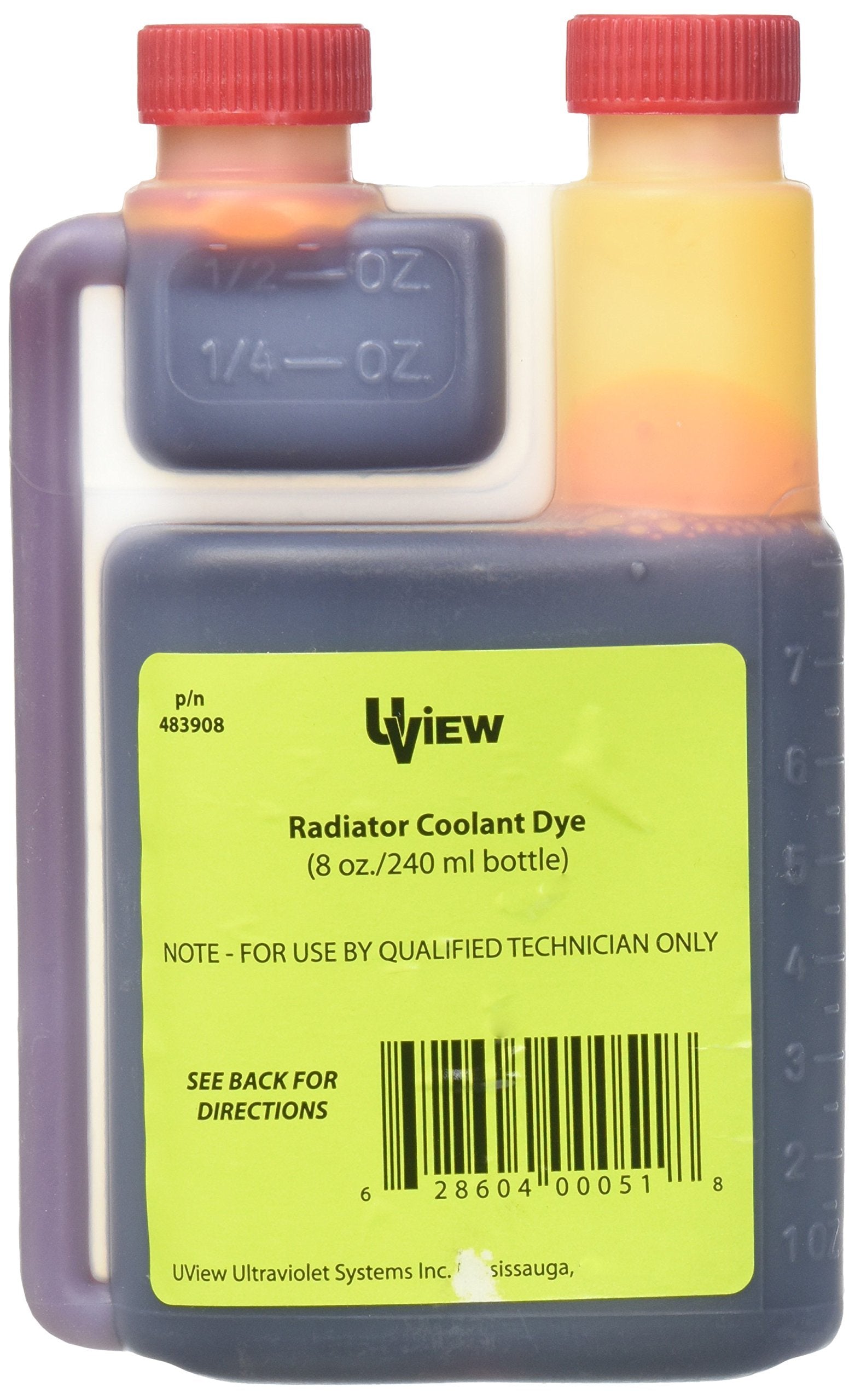 UView UVU483908 Tinte refrigerante para radiador (botella de 8 oz)