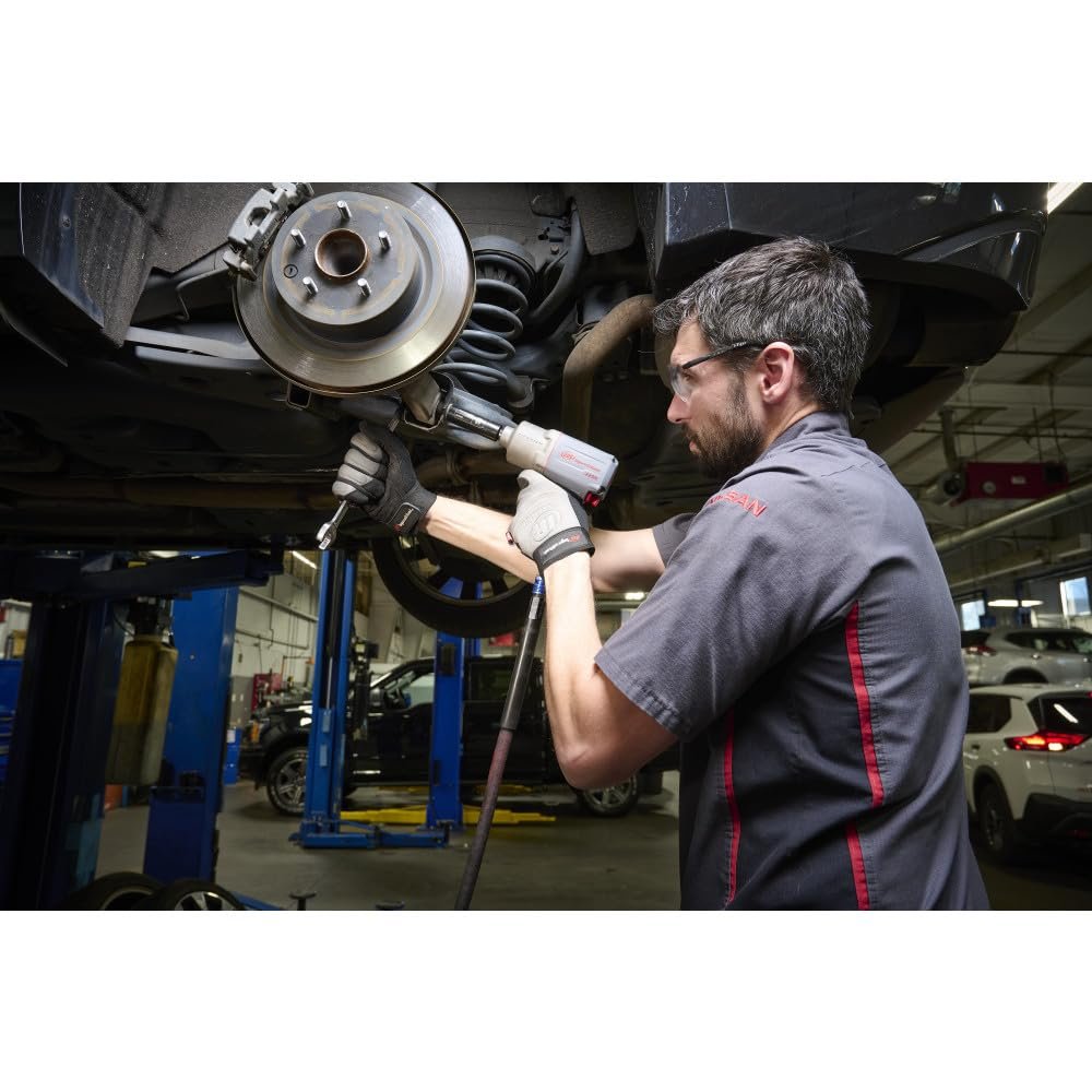 Ingersoll Rand 2235QTiMAX 1/2 Drive Air Impact Wrench - Quiet Technology, 1,300 ft-lbs Powerful Torque Output, Lightweight, Titanium Hammer Case, Gray