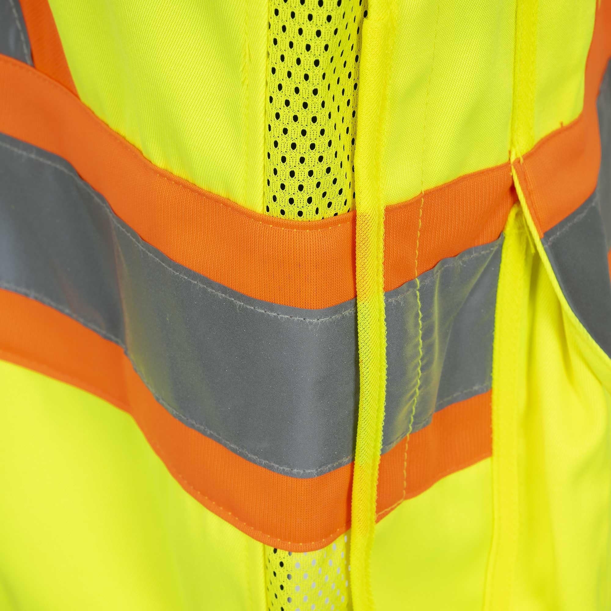 Pioneer High Visibility 5 Point Tear-Away Surveyor Safety Vest, Extra-Long Back, Yellow-Green