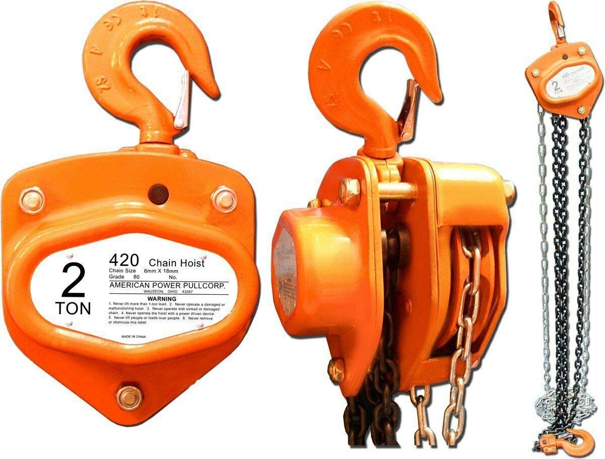 American Power Pull 420 Bloque de cadena, 2 toneladas