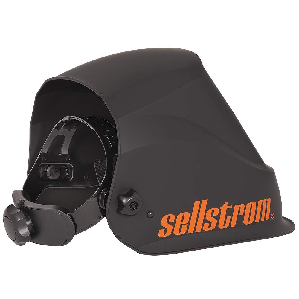 Casque de soudage Sellstrom S26400 Premium Series avec technologie de lentille bleue extra large ADF - Noir/Orange