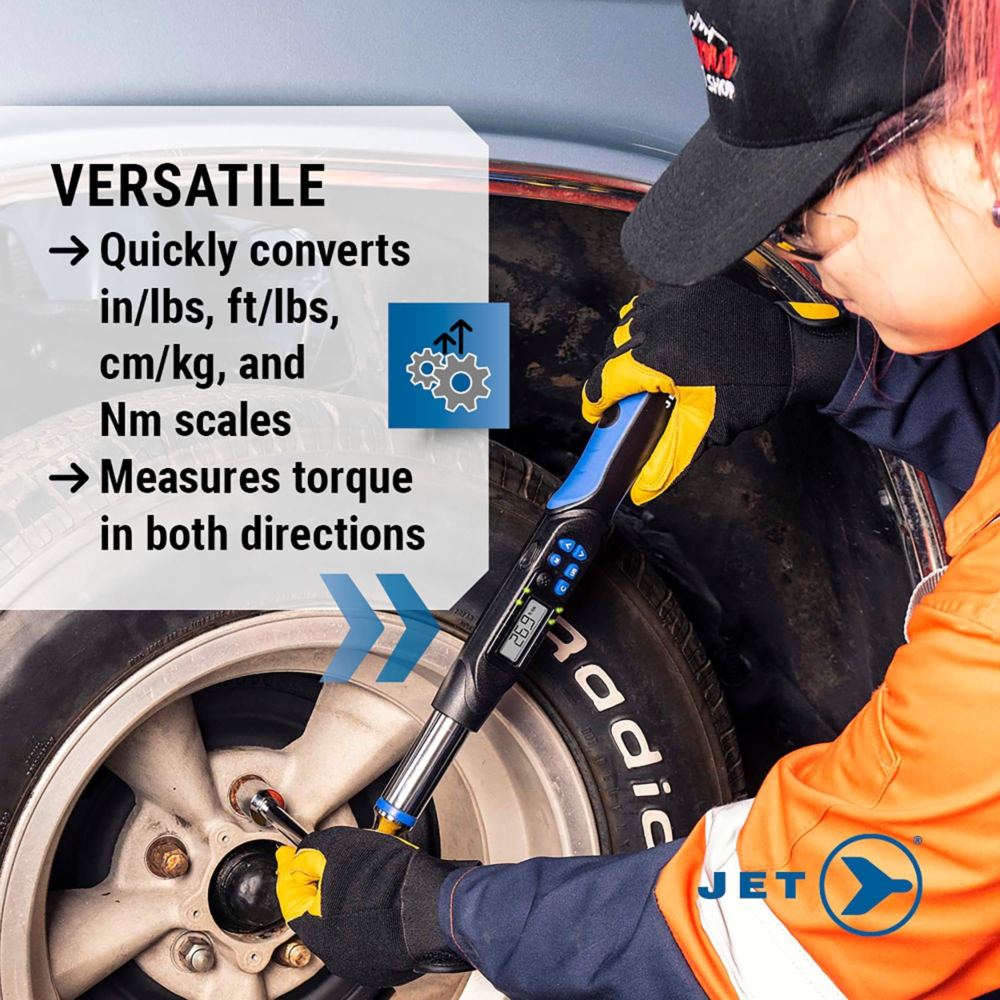 Jet 718943-3/8" Clé dynamométrique numérique Dr