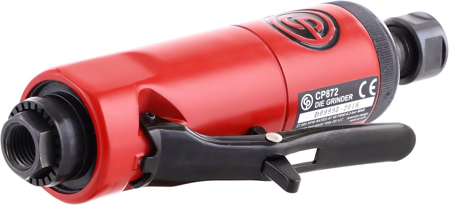 Chicago Pneumatic CP876 General Maintenance Mini Die Grinder with 1/4-Inch and 6mm Collets