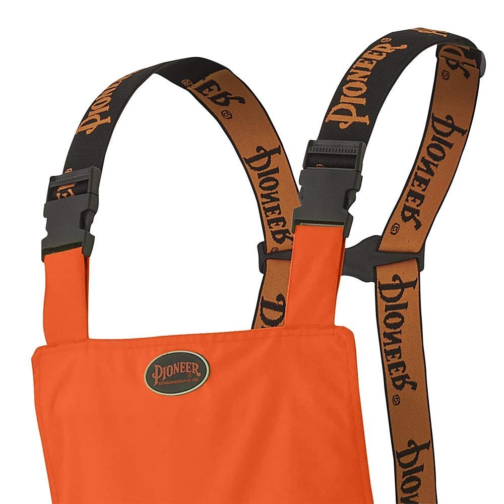 Pioneer V1200450 Heavy-Duty Bib Work Pants - 100% Waterproof, Zippered Inside Pocket, Men