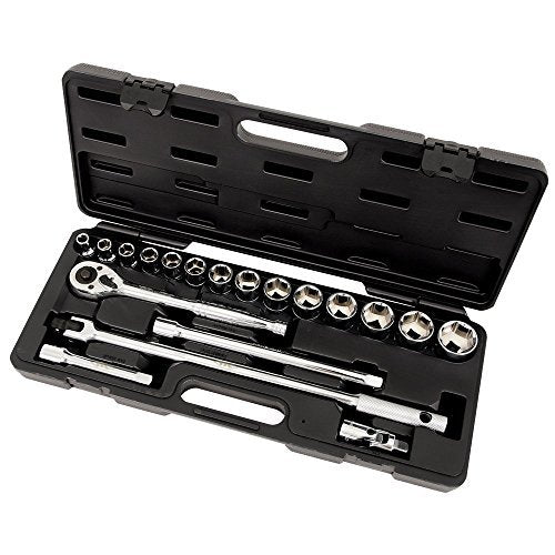 ITC Professional 20-Piece 1/2-inch Drive, SAE Chrome Socket Set, 20133