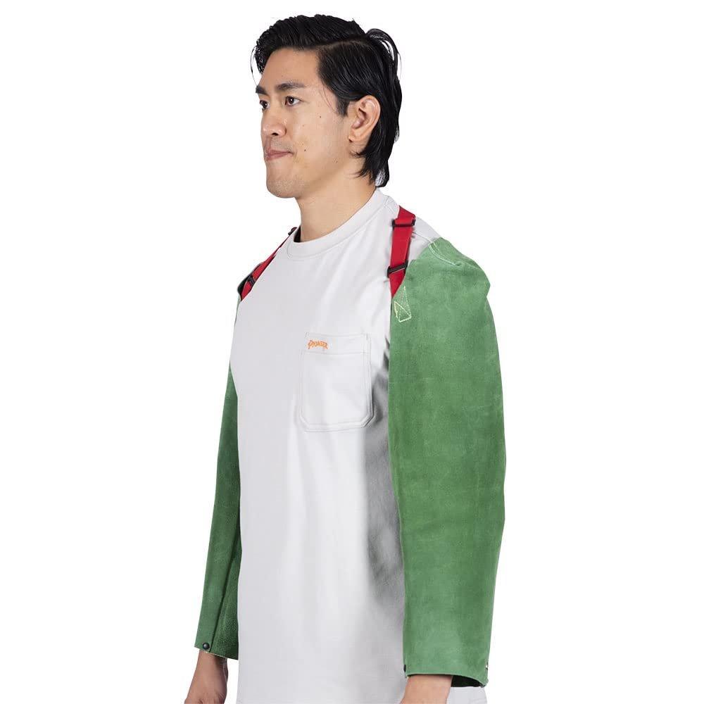 Pioneer V2340920-O/S Welding Sleeve, Leather, Green Universal