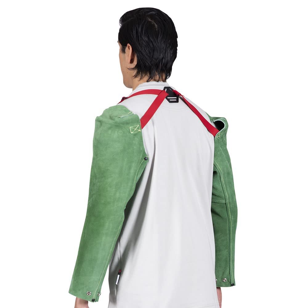 Pioneer V2340920-O/S Manga de soldadura, cuero, verde universal