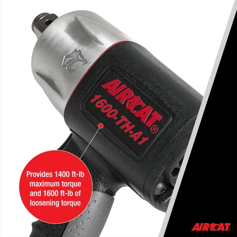 AirCat 1600-TH-A1: 1" Impact Wrench 1600 Ft-Lbs