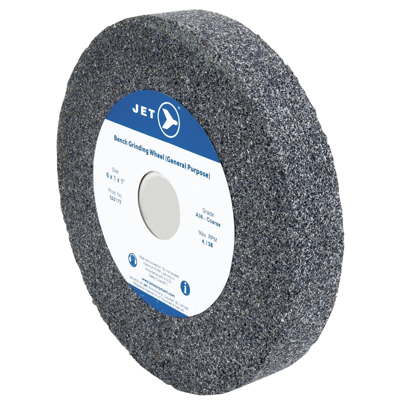 Jet 522173-6 X 1 X 1 A36 Bench Grinding Wheel