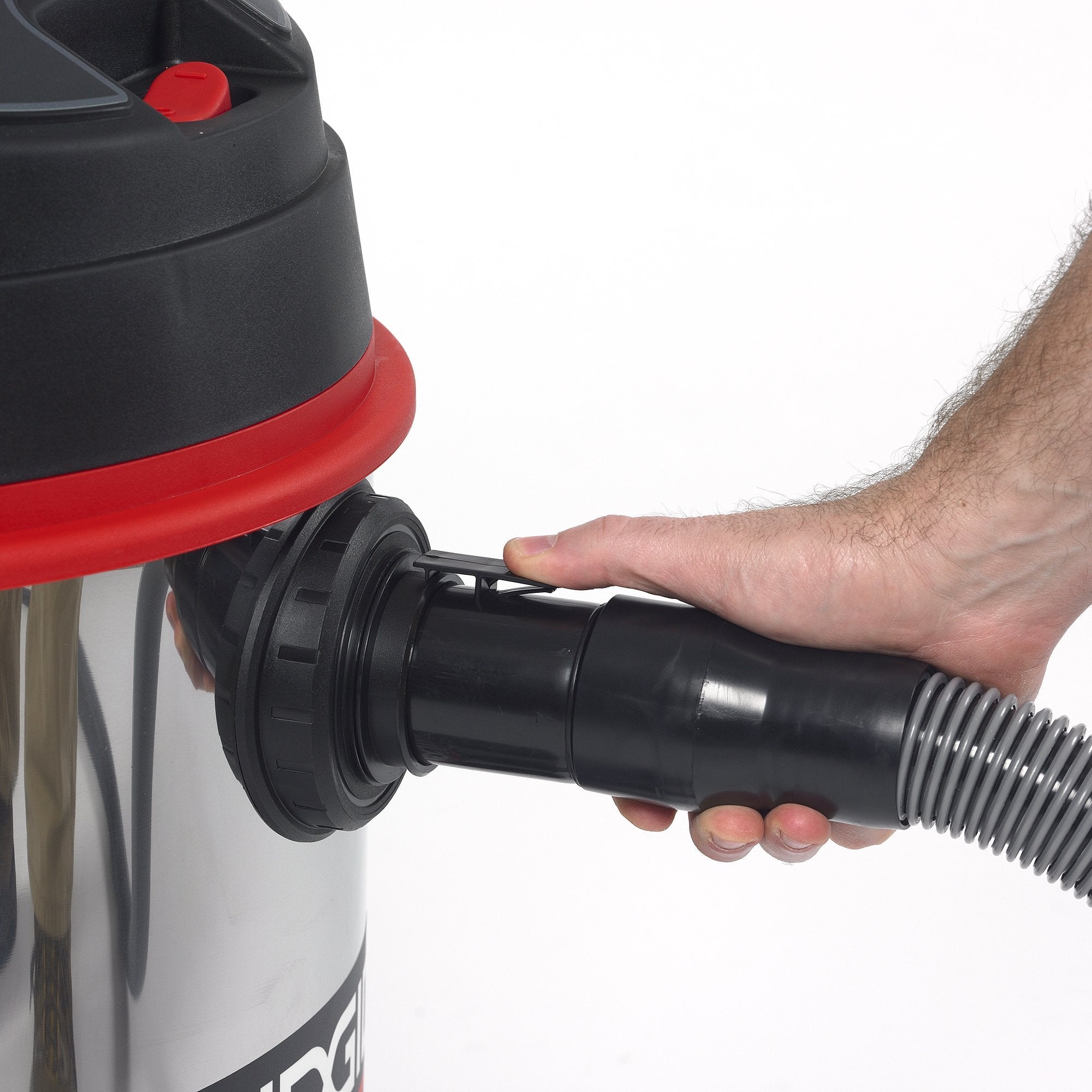 Ridgid 50353 Stainless Steel Wet/Dry Vacuum with Cart, 16 Gallon, Red