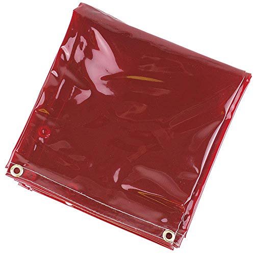 Rideau de soudage Sellstrom S97301, 6'x8', rouge