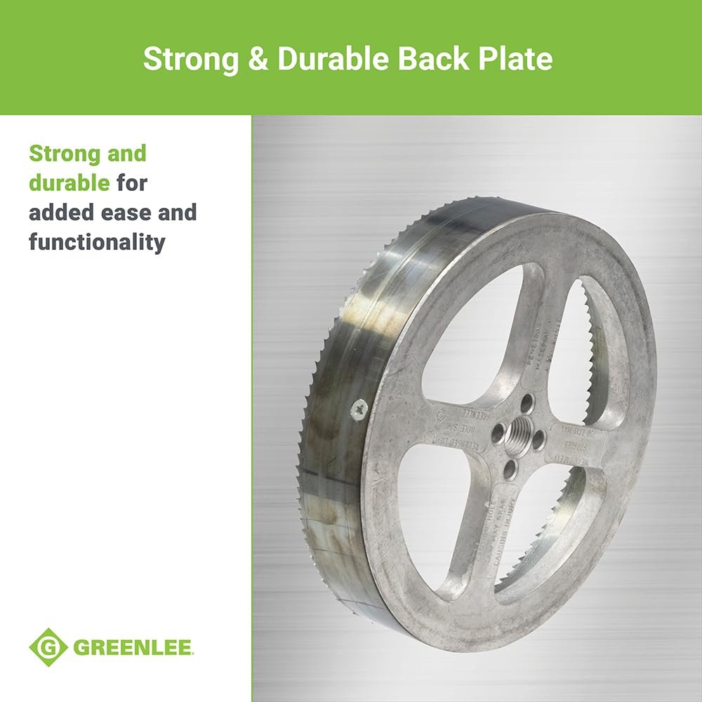 Greenlee 35713 Sierra perforadora empotrada, dentada de acero, 6-3/8 pulgadas