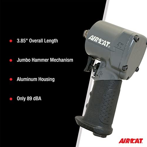 AirCat 1057-TH : 1/2" Compact Impact Wrench 500 Ft-Lbs