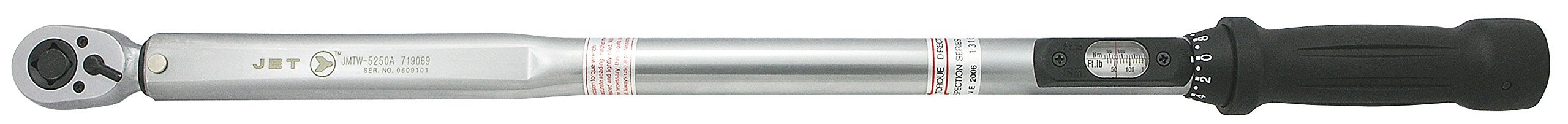 Jet 719069-1/2" Clé dynamométrique à tête fine Dr 250 pi/lb, usage intensif