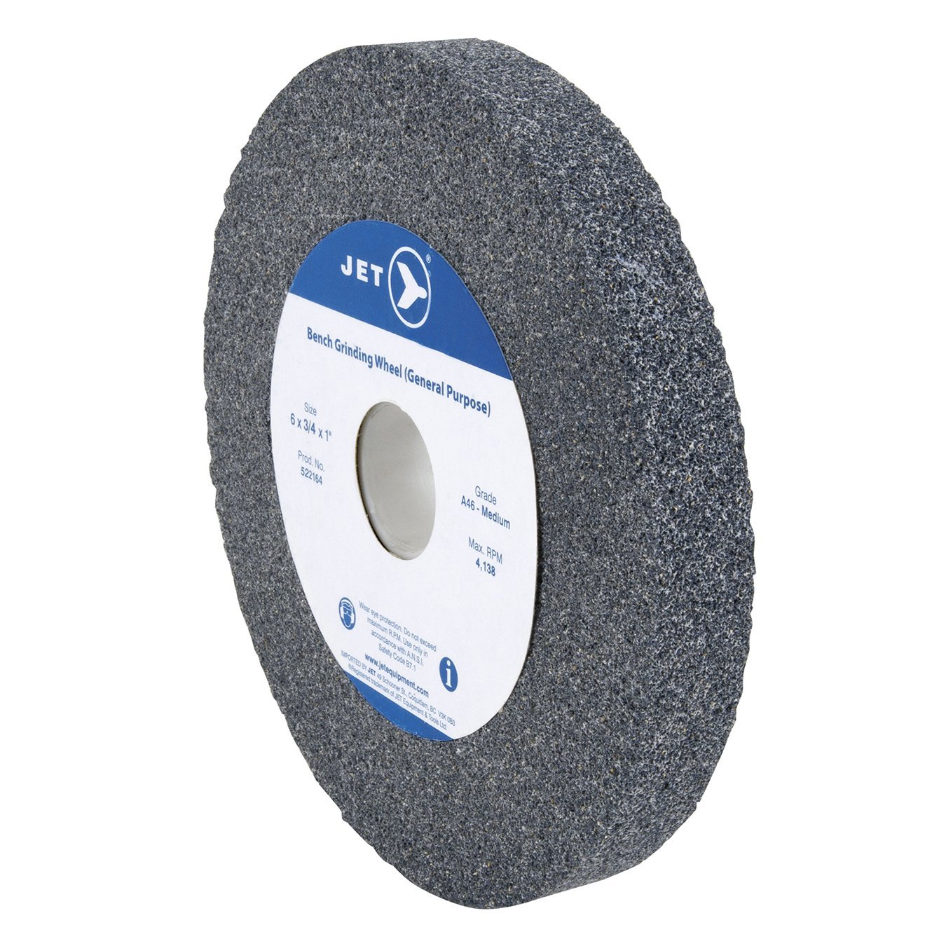 Jet 522333-10 X 1-1/2 X 1-1/4 A36 Bench Grinding Wheel