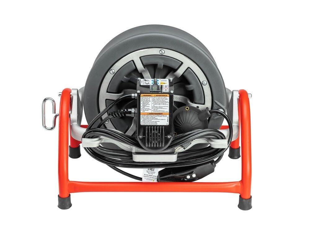 Ridgid 53117 K-3800 W/C-32 Caja de ritmos para líneas de drenaje de 3/4" a 4", con C-32 3/8" x 75'. Juego de herramientas y cable de núcleo interno, 115 V