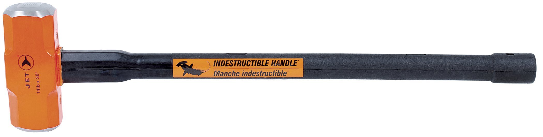 Jet 740589-Martillo de trineo con mango indestructible de 14 libras x 30 pulgadas, súper resistente