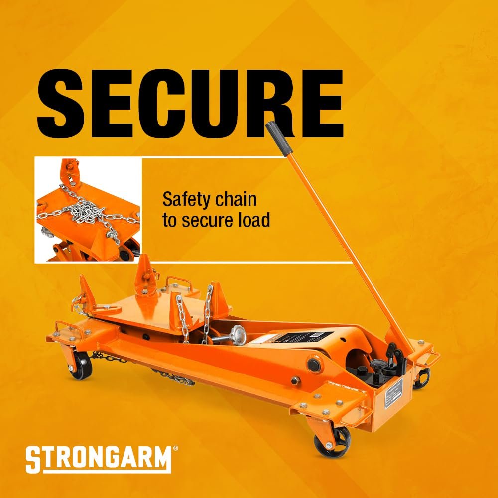 Strongarm Cric de transmission super robuste de 2 tonnes à profil bas – Transmissions, boîtes de transfert ou différentiels, 30549