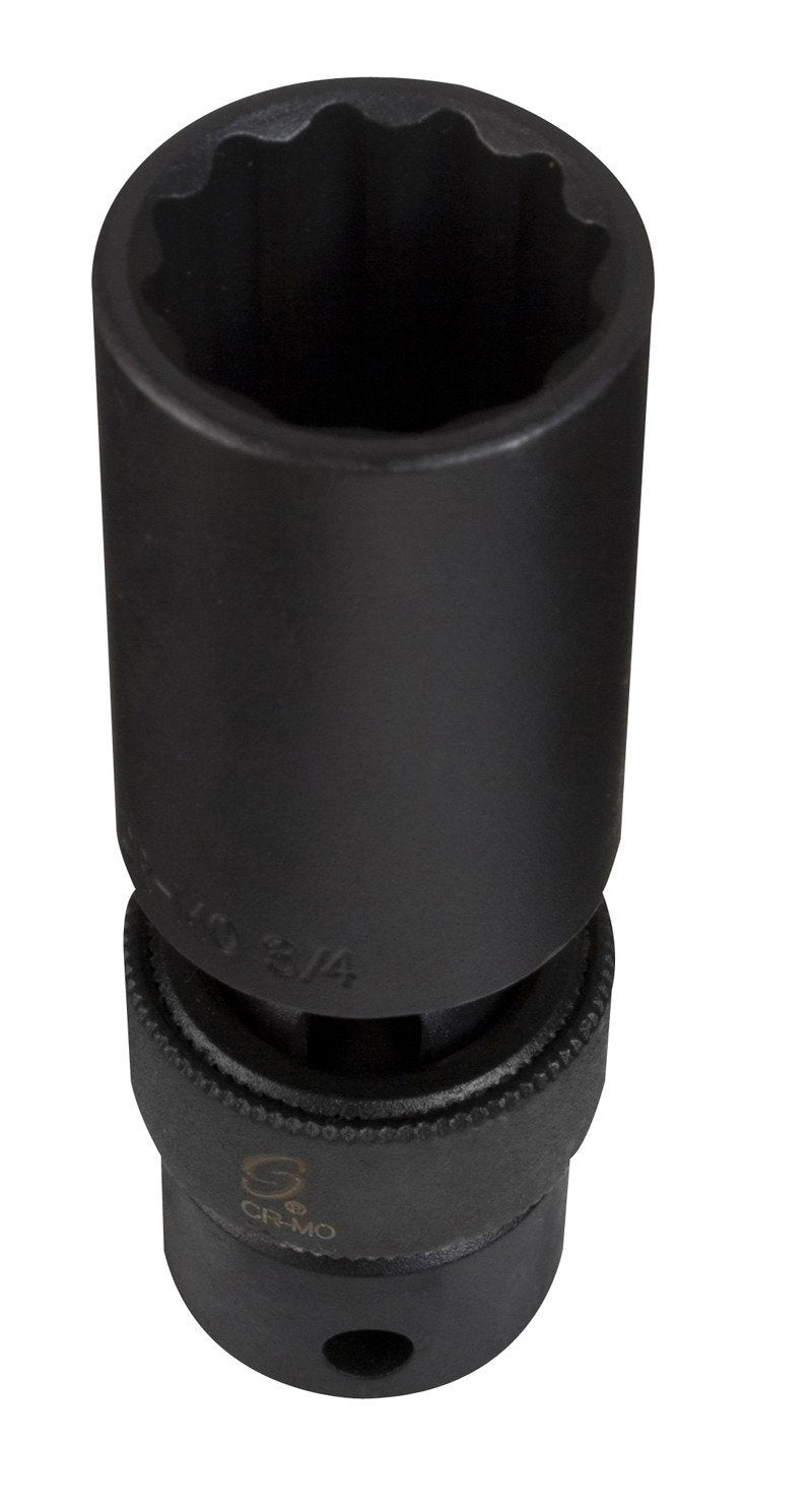 Sunex 312mzud 3/8" Drive 12-Mm 12-Point Metric Universal Socket