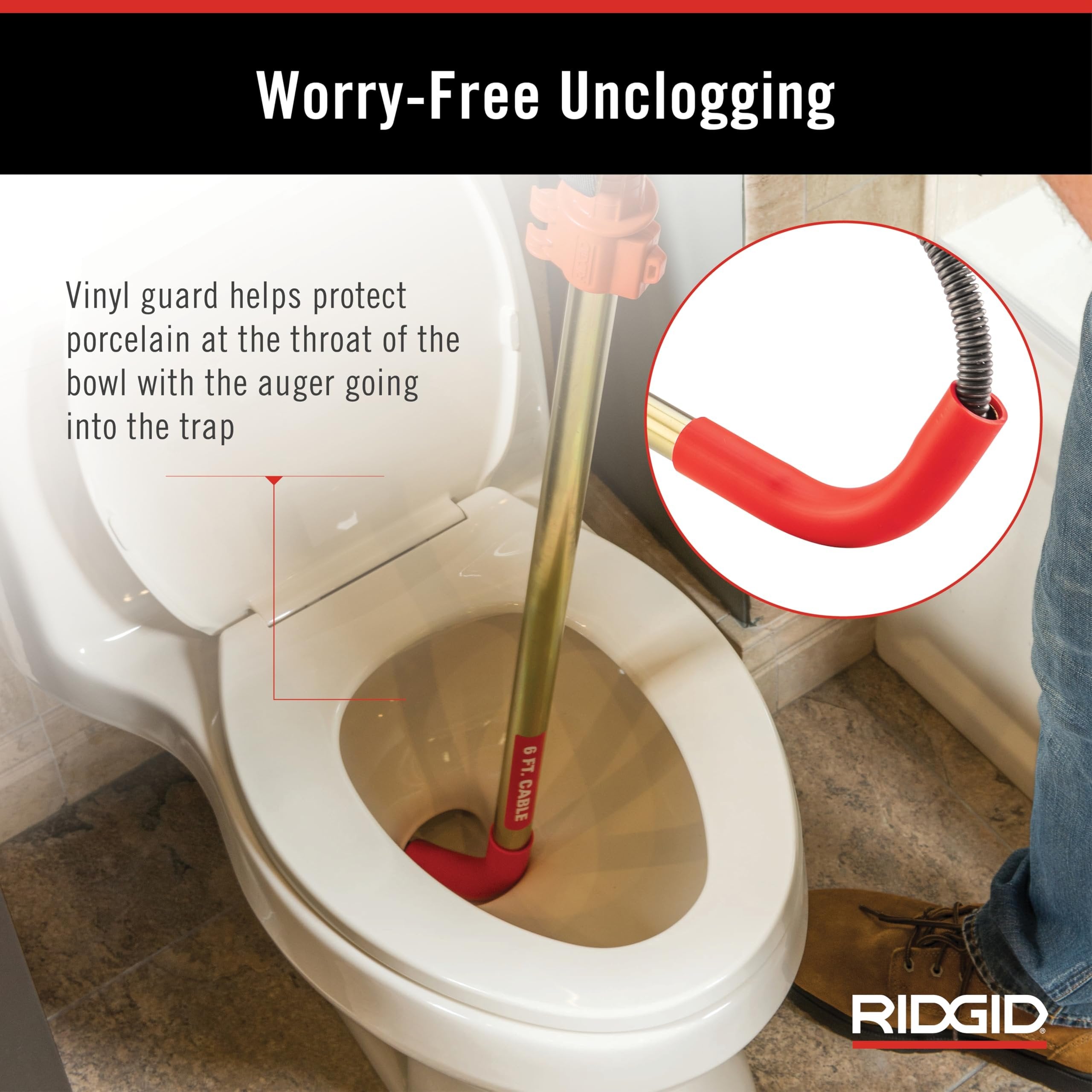 Barrena para inodoro Ridgid 56658 K-6P