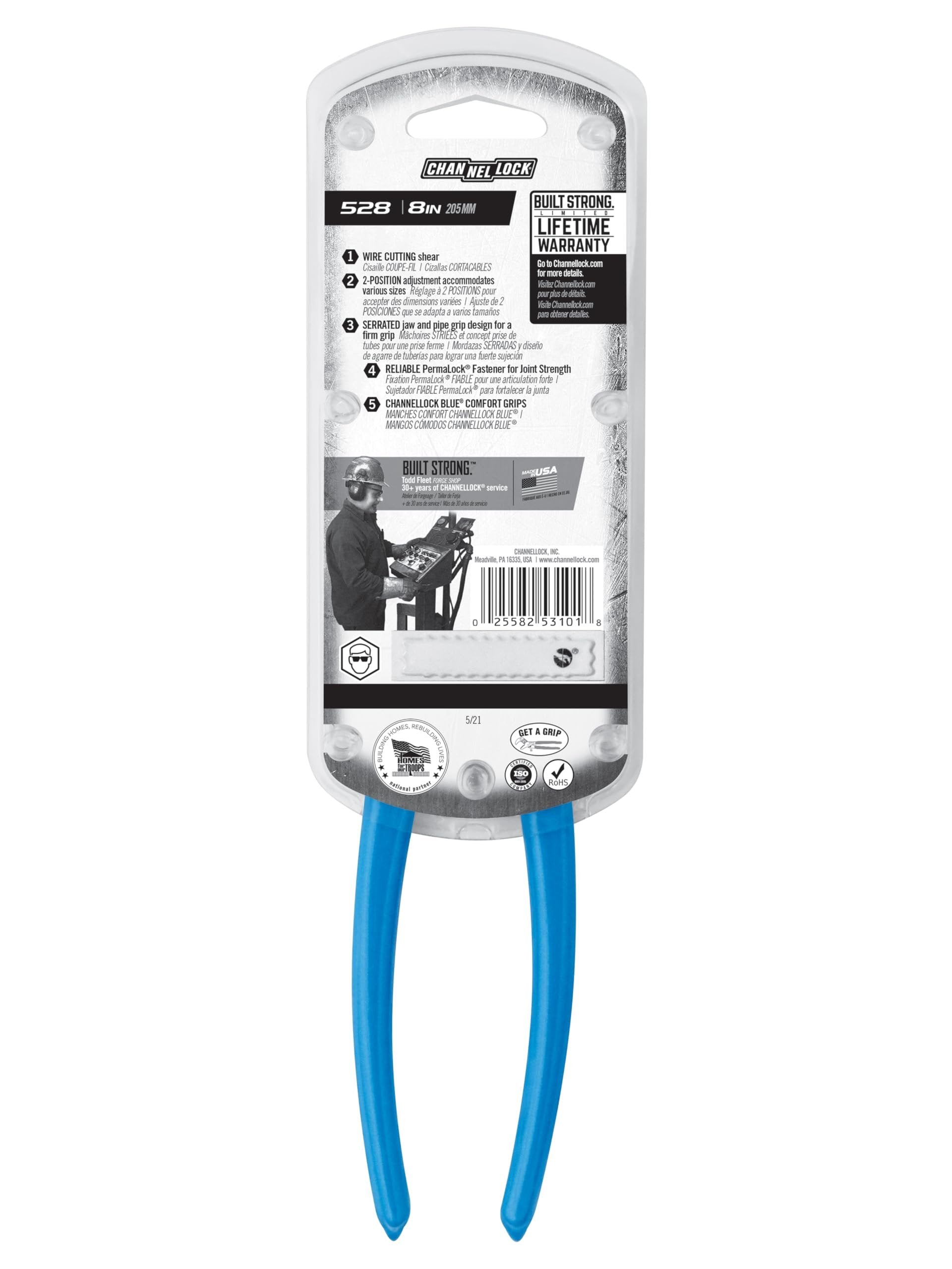 Channellock 528 8-Inch Slip Joint Plier