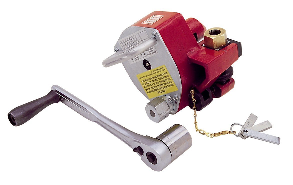 Ranuradora por laminación hidráulica portátil Reed Tool RG26S para acero, aluminio y PVC