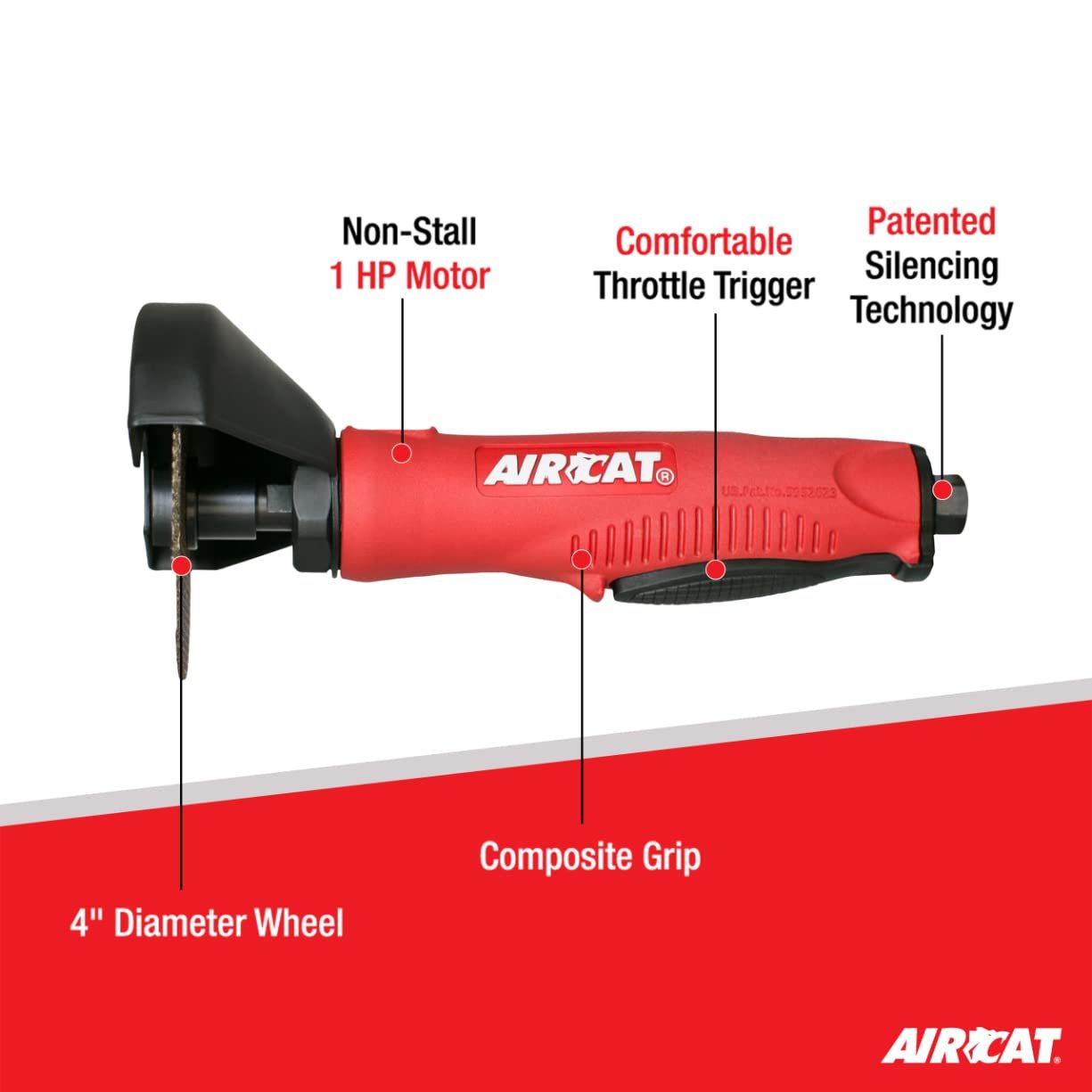 AirCat 6560: 1 Hp 4" Cut-Off Tool 14,000 RPM