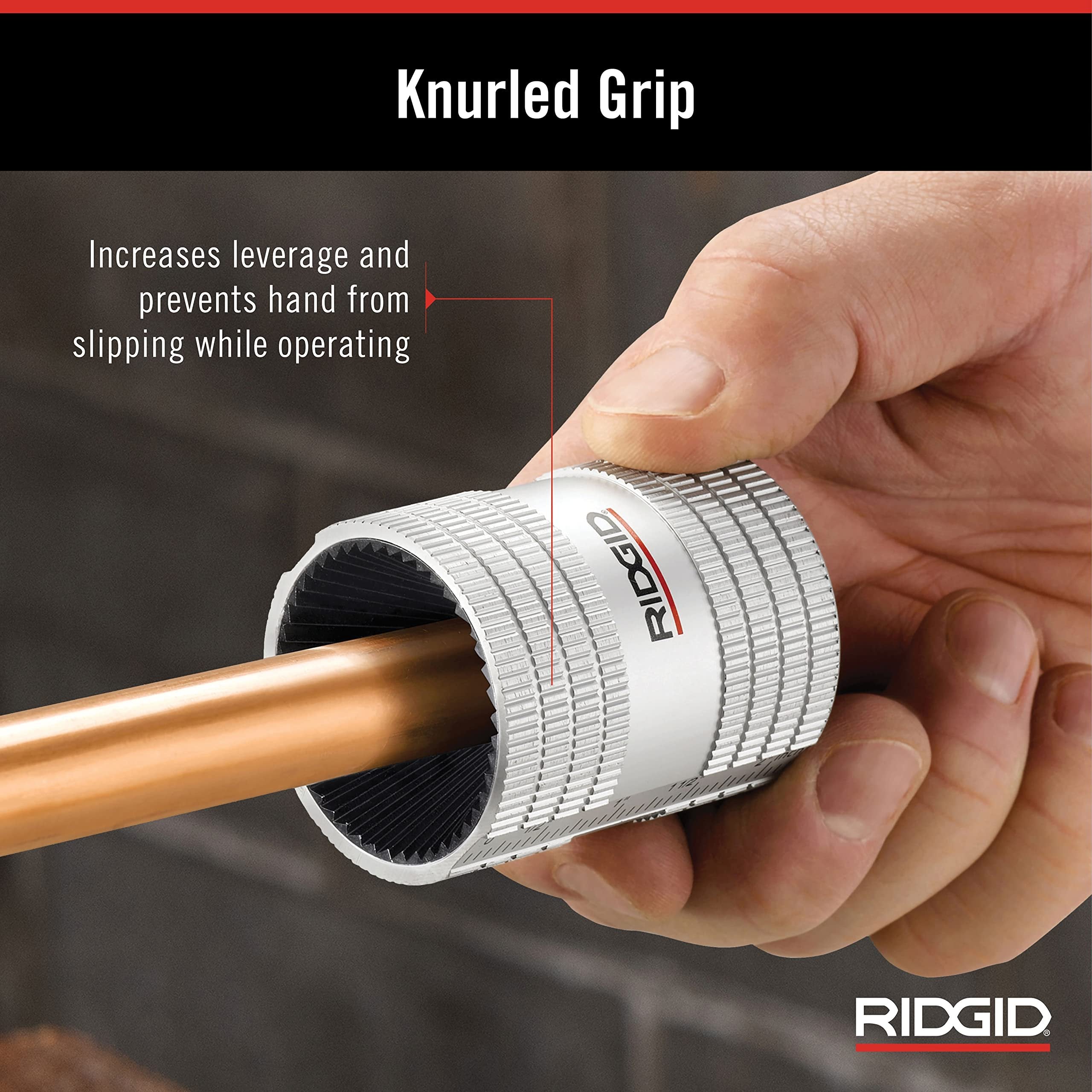 RIDGID 29983 Inner-Outer Reamer – 1/4” Hardened Steel Construction