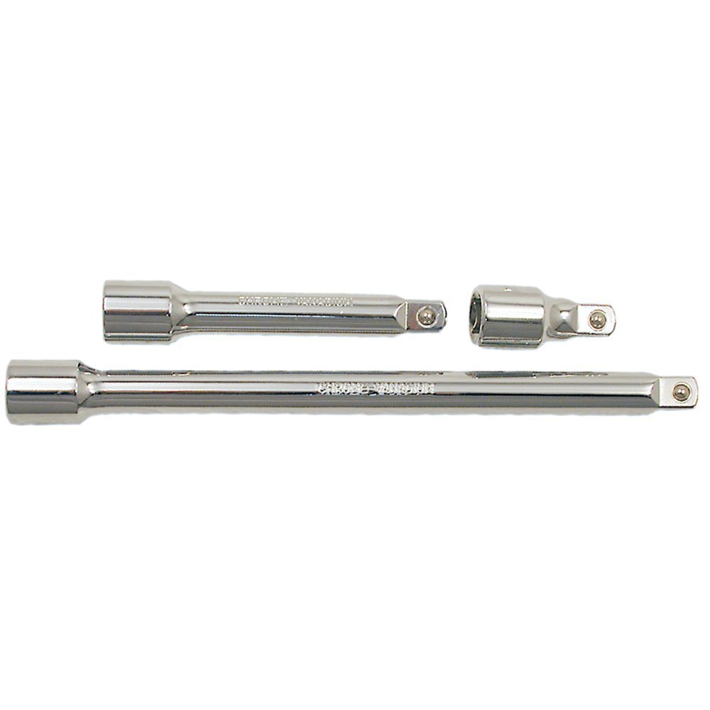 Jet 690123 1/2-inch Drive 3-Piece Chrome 2 Way Wobble Extension Set