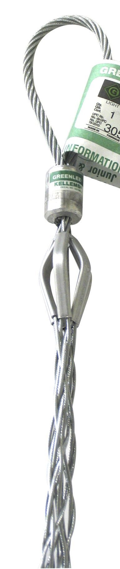 Greenlee 30544 Light-Duty Basket-Type Pulling Grip, 1360-Pound Pulling Capacity