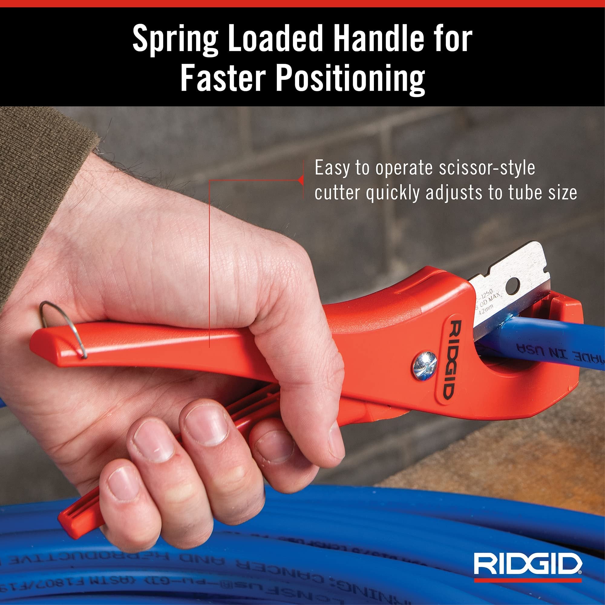 Ridgid Tools 23488 Coupe-tuyaux et tubes en plastique de style ciseaux