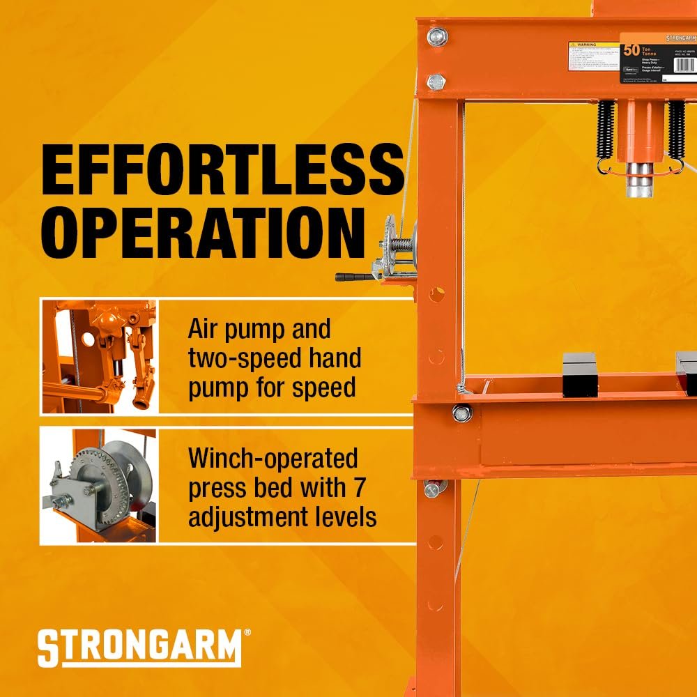 STRONGARM 32175 - 50 Ton Shop Press-Heavy Duty