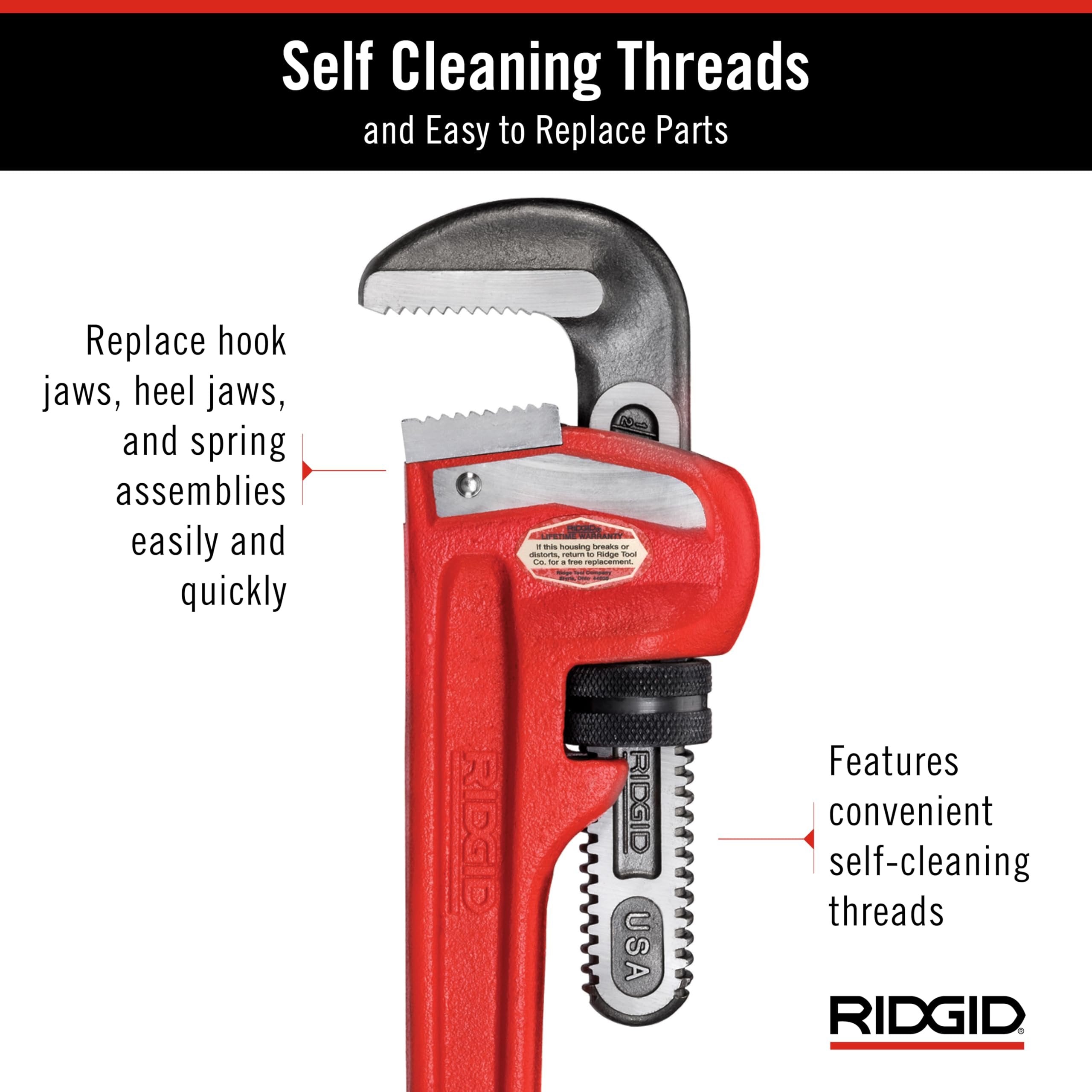 Ridgid Tools 31045 60-Inch Heavy-Duty Straight Pipe Wrench