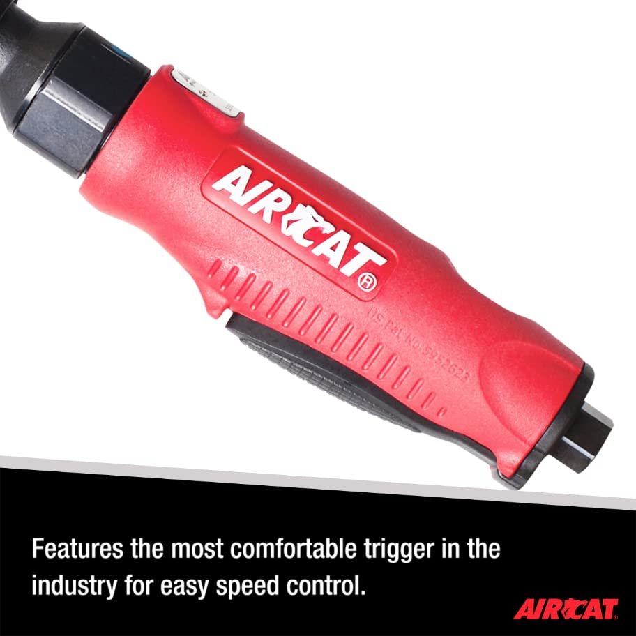 AIRCAT Acr800R 1/4-Inch Red Composite Ratchet with Single Pawl Mechanism