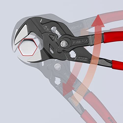 KNIPEX Tools 86 01 250 Pliers Wrench with Black Finish, 10"