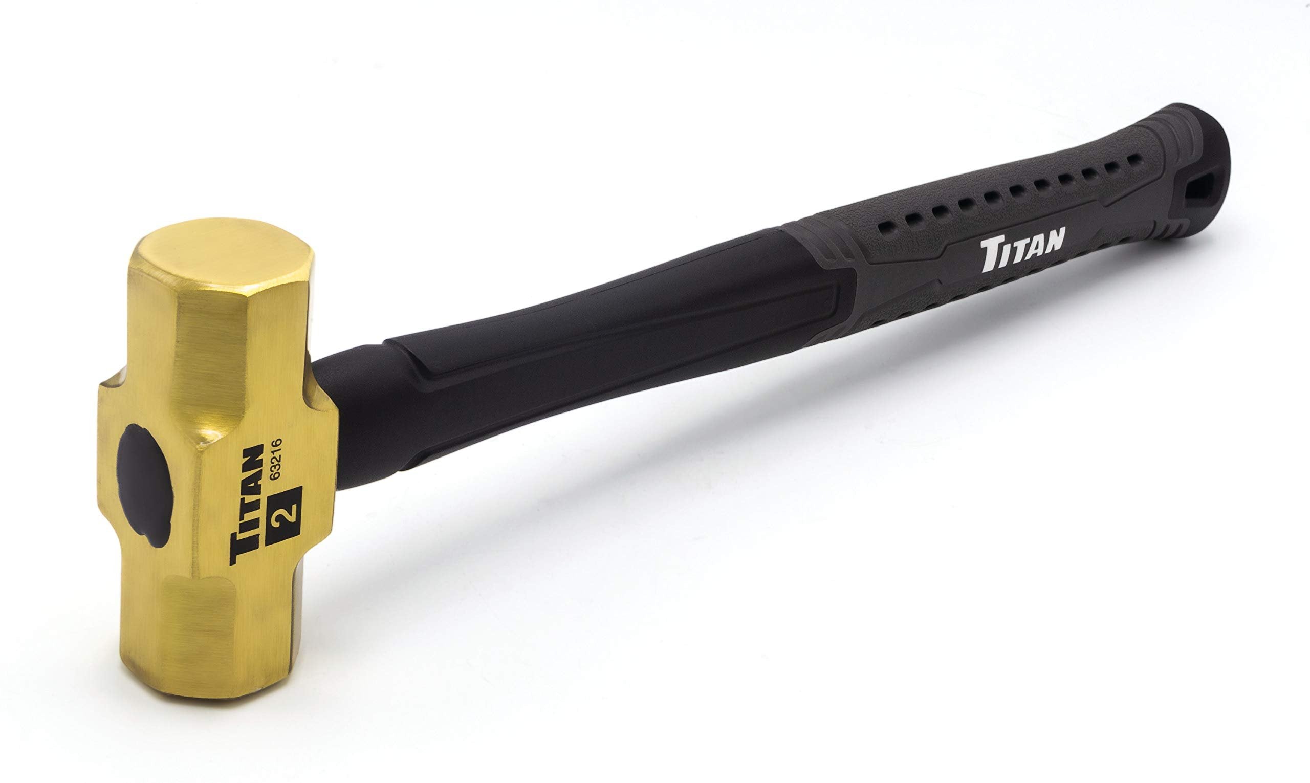 Titan Tools TIT63216 63216 2Lb Brass Non-Sparking Hammer