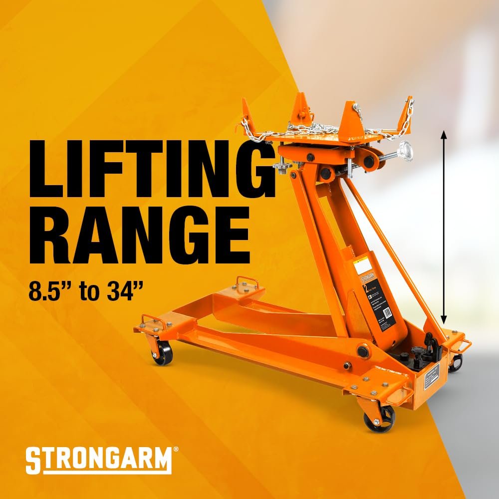 Strongarm Cric de transmission super robuste de 2 tonnes à profil bas – Transmissions, boîtes de transfert ou différentiels, 30549