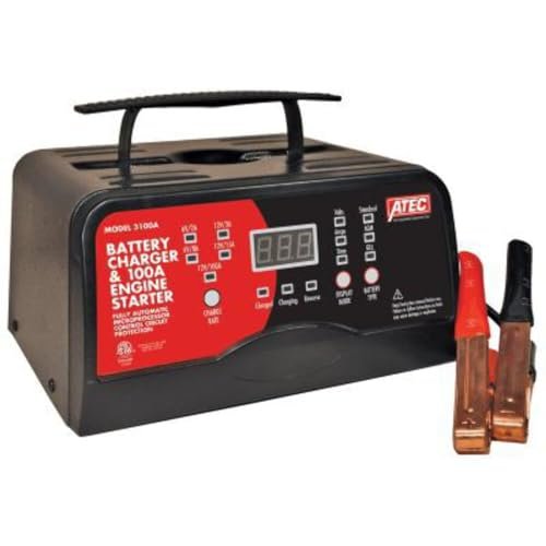 Equipo asociado Cargador de batería Atec 3100A, 6/12V 15/2A automático, 100A Starat