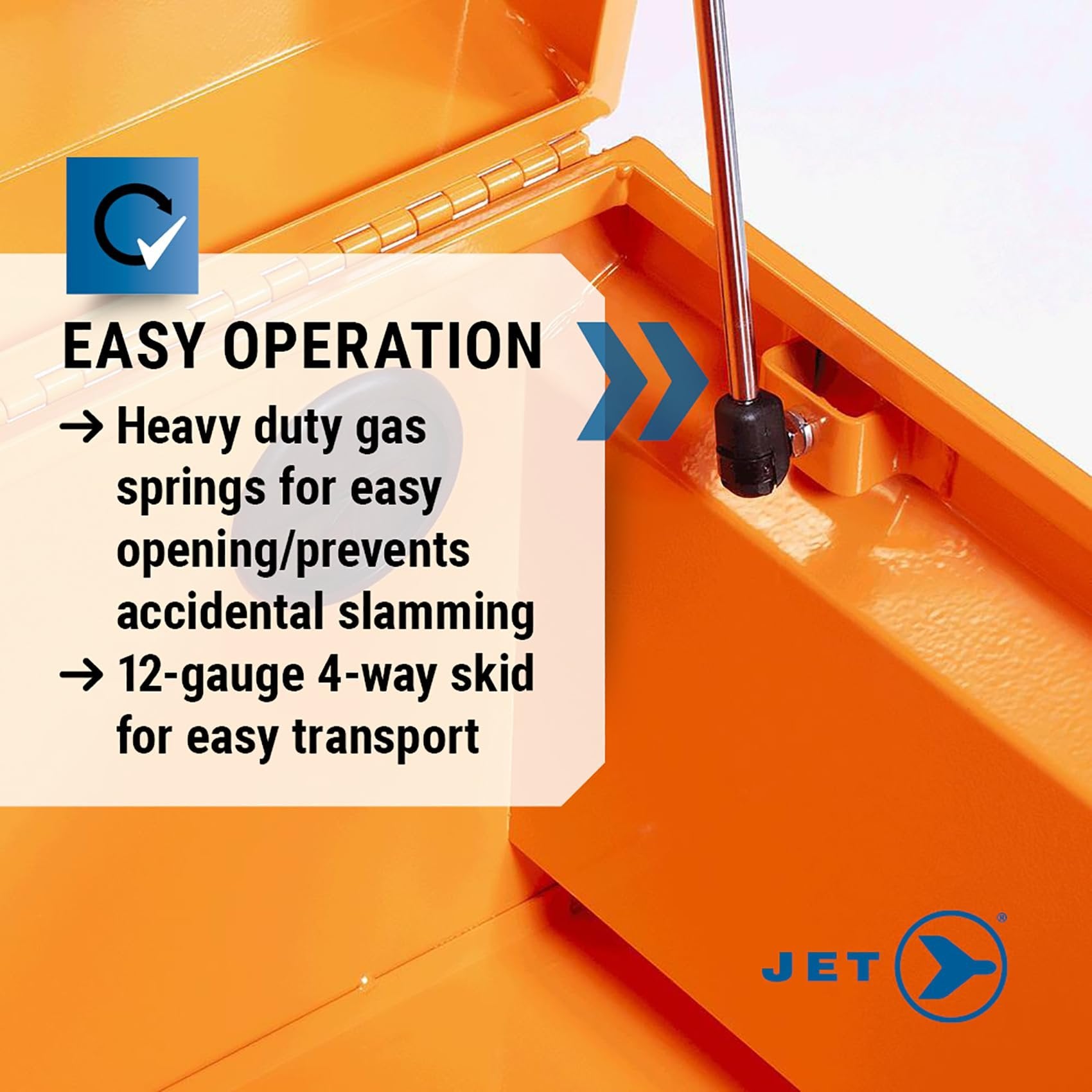 Jet 842480-32-Inch X 19-Inch Jobsite Tool Storage Box-Super Heavy Duty