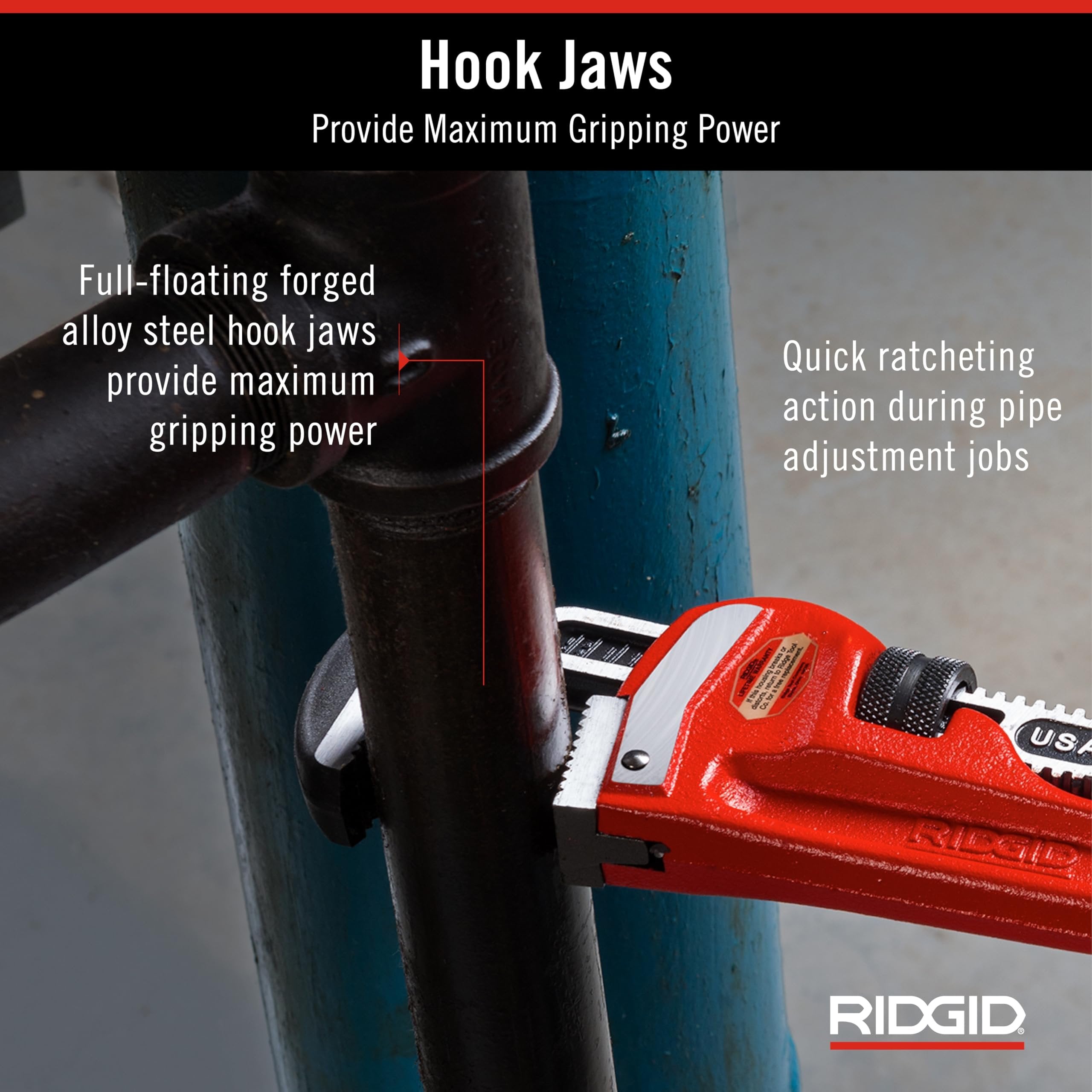 Ridgid Tools 31045 60-Inch Heavy-Duty Straight Pipe Wrench