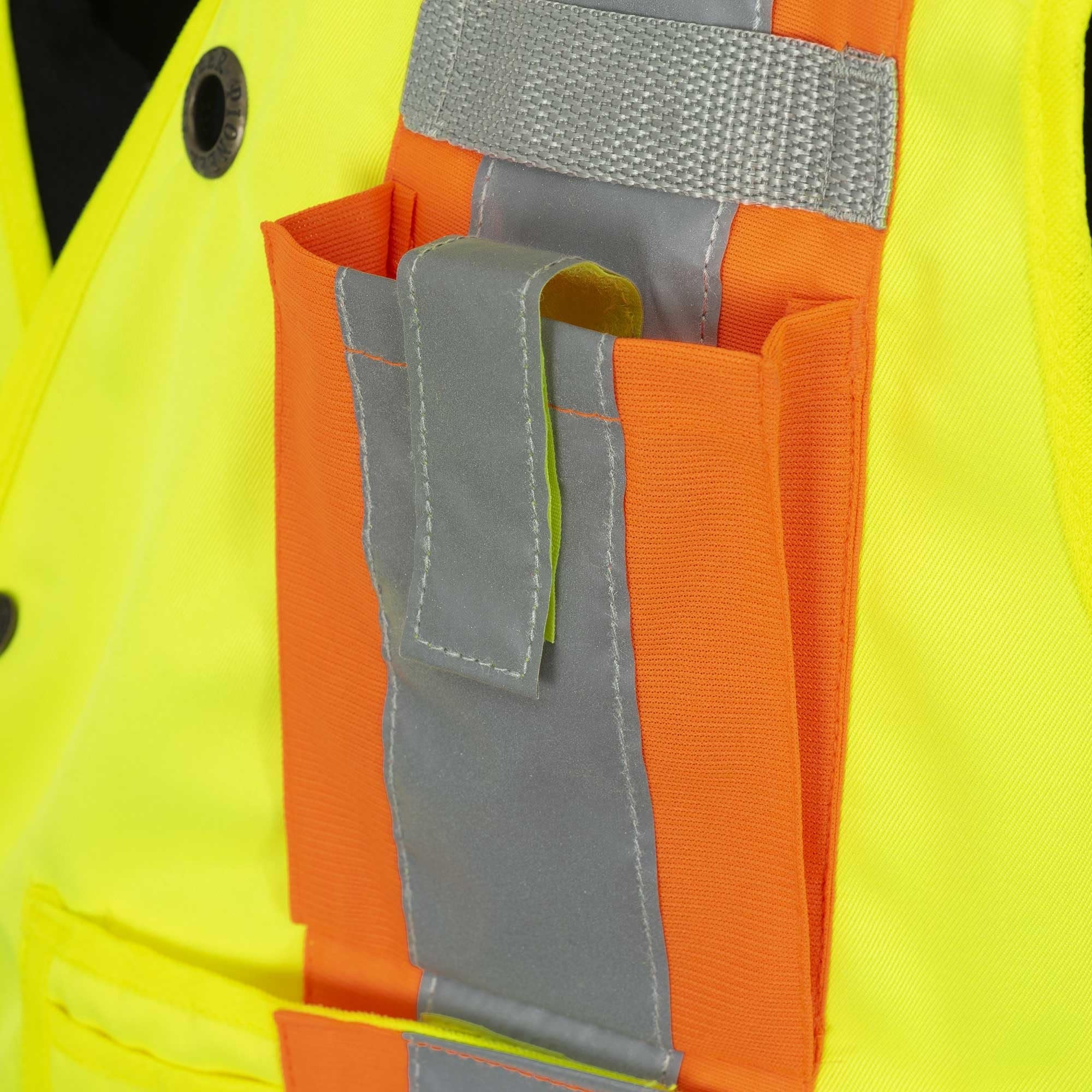 Pioneer High Visibility 5 Point Tear-Away Surveyor Safety Vest, Extra-Long Back, Yellow-Green