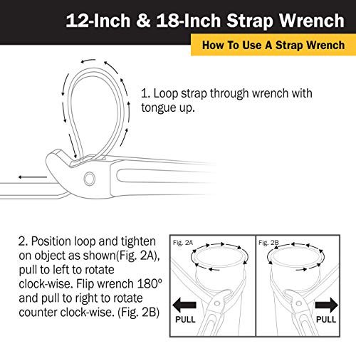Titan 21315 12-Inch Strap Wrench