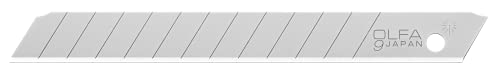 Olfa 5010 AB-10B Lame argentée sécable de 9 mm, paquet de 10