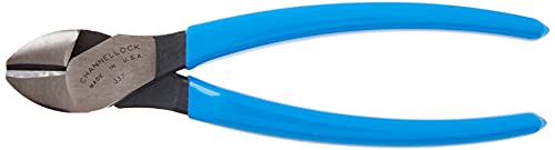 CHANNELLOCK 337 7-Inch Diagonal Cutting Plier, Blue, Gray