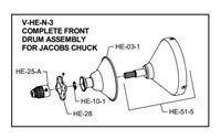 General Pipe Cleaners HE515 Container Front for Jacobs Chuck, NA - Other Plumbing Tools - Proindustrialequipment