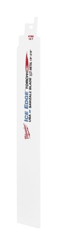 Milwaukee 48-00-4788 9-Inch Length Ice Edge Torch Sawzall Blade 18 Teeth Per Inch