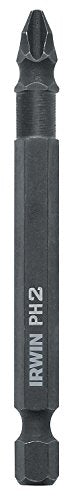 IRWIN 1837457 Broca eléctrica de acero de impacto #2Ph x 3"