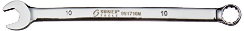 Sunex 991710MA 10mm Full Polish V-Groove Combination Wrench CRV