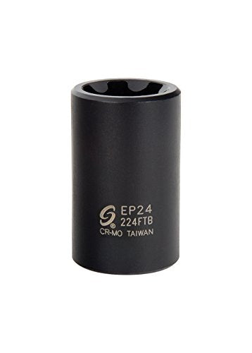 Sunex 224FTB Unidad de 1/2", EP24, Estrella invertida Plus, Dado de impacto
